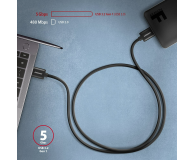 AXAGON BUMM3-AM10AB Kabel Micro-B USB USB-A 3.2 Gen 1, 1m, 3A, ALU, PVC Czarny - 1485429 - zdjęcie 2